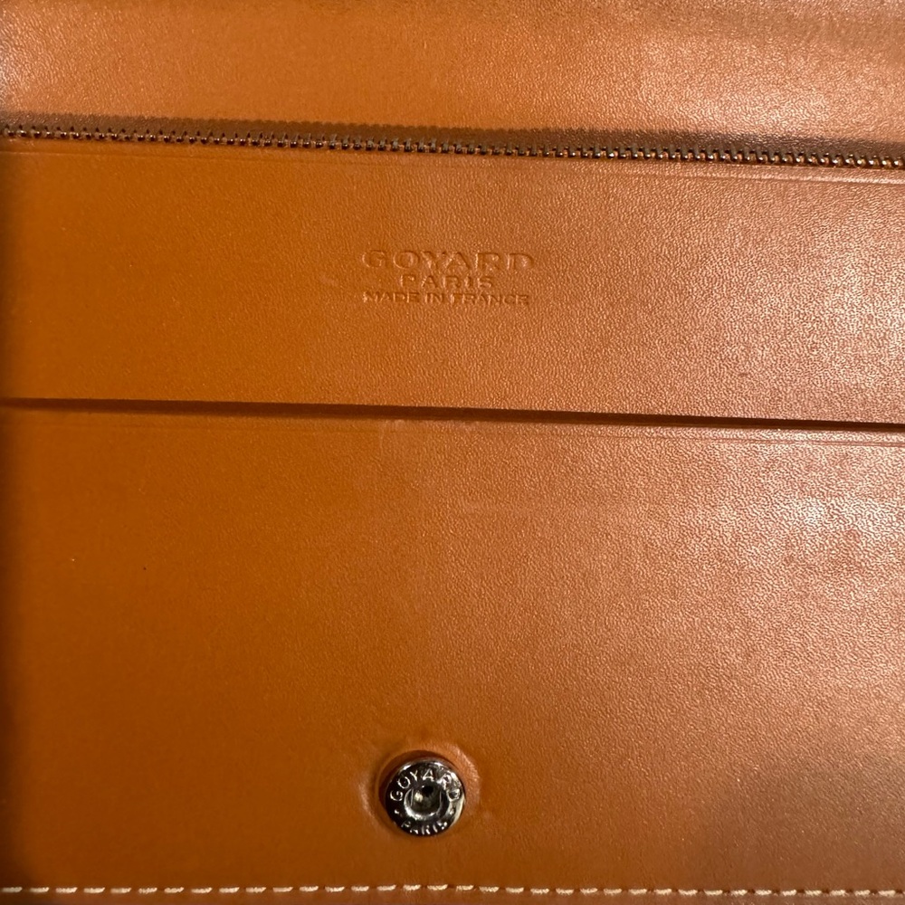 GOYARD Goyardine Richelieu Wallet Black and Brown Long Wallet - Picture 2 of 6